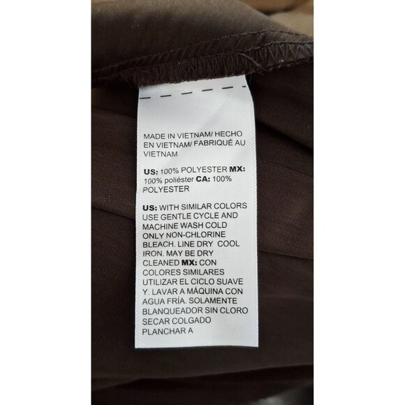 Chico Espresso Batwing Button-Detail Oversized Blouse W/ Grommet Accents & Ruche - Picture 8 of 10